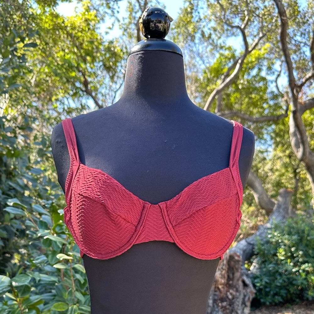 NWOT Sanctuary tie-back bikini underwire top - size S